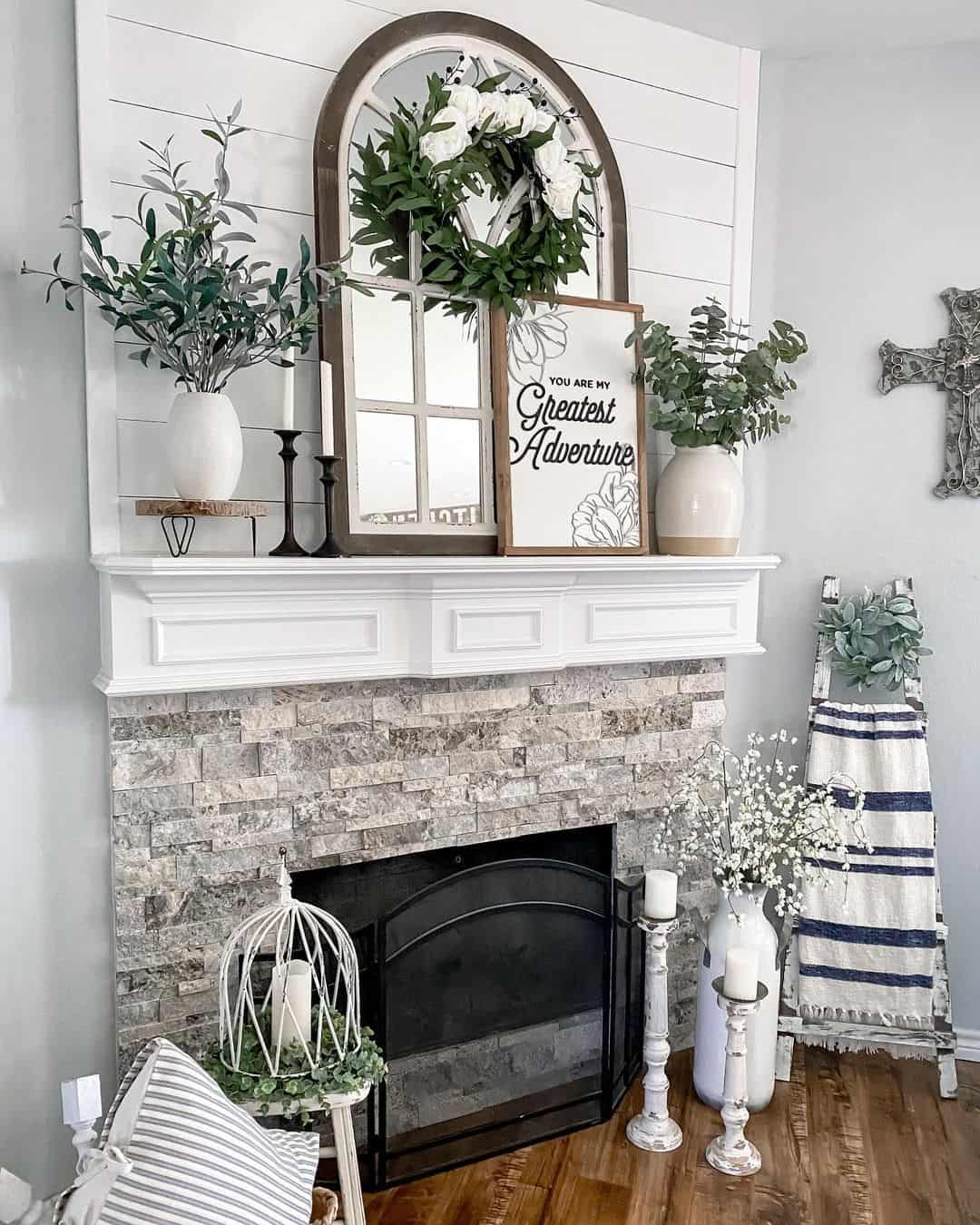 Ideas For Above The Fireplace, Farmhouse Decor For Fireplace