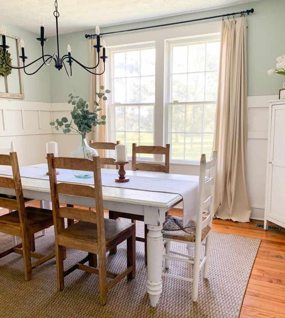 Farmhouse Dining Room Curtains