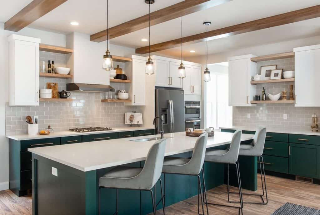 Two-Toned Kitchen Cabinet