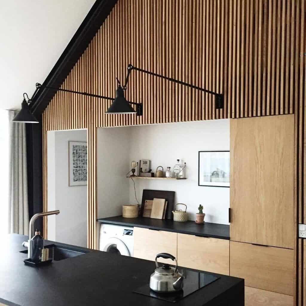 Black Kitchen Island