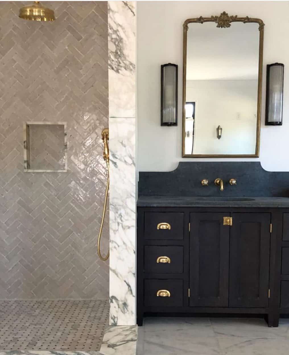 30 Black Bathroom Vanity Designs that Will Make a Statement