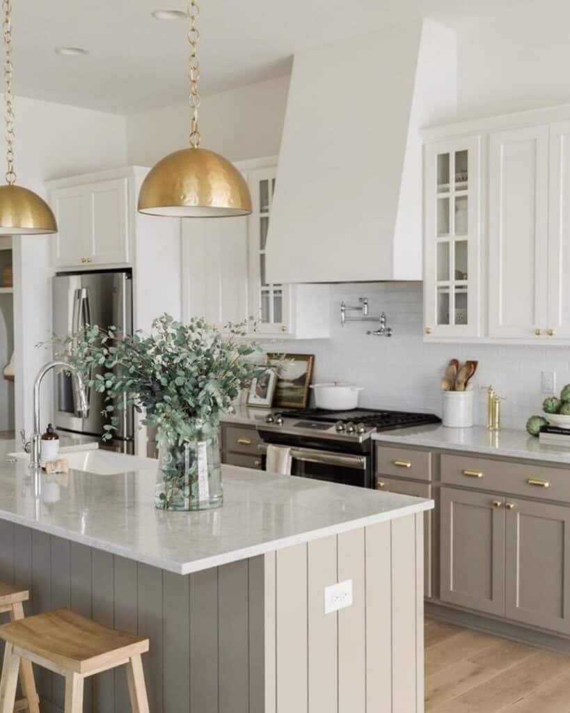Two-Toned Kitchen Cabinet