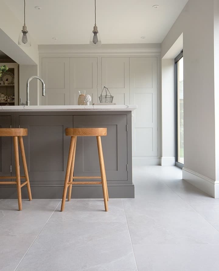 Gray Kitchen Island