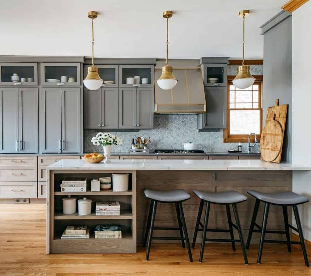 Two-Toned Kitchen Cabinet