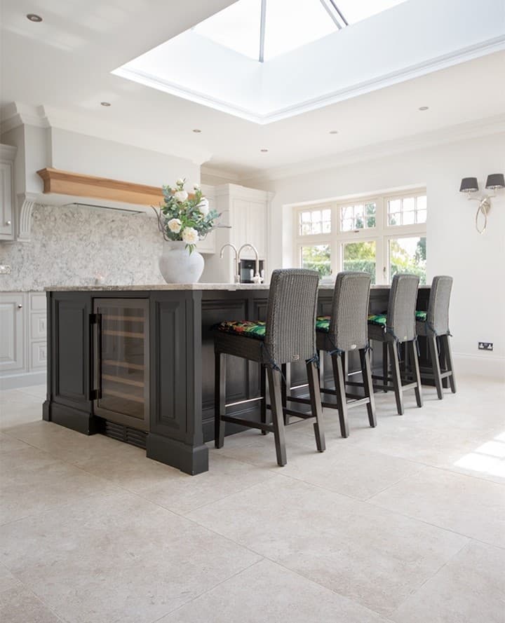 Gray Kitchen Island