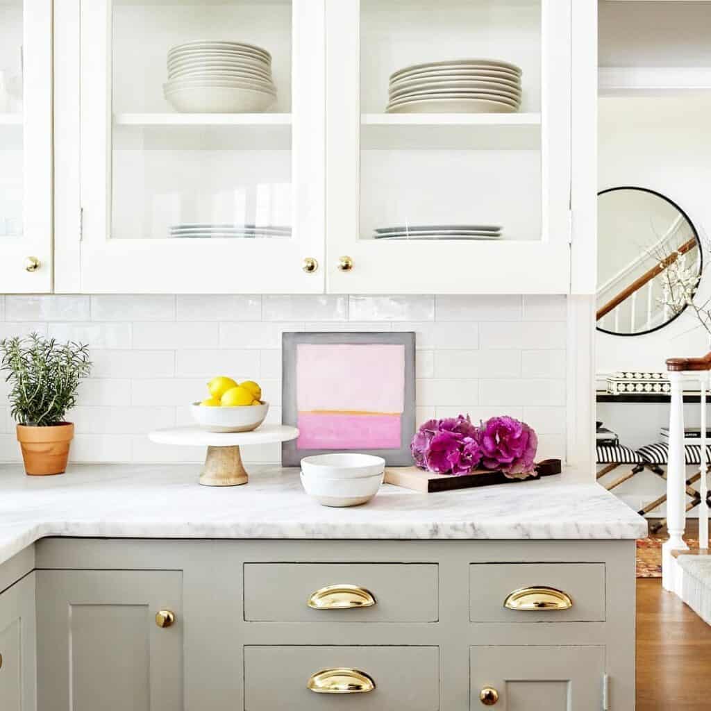 Two-Toned Kitchen Cabinet