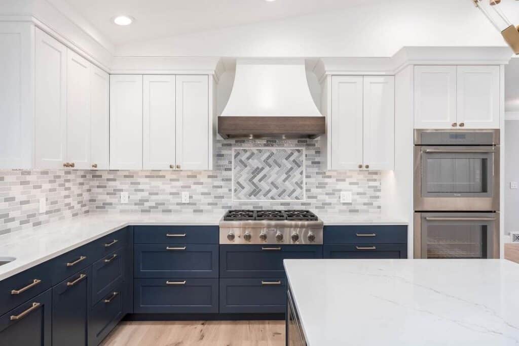 Two-Toned Kitchen Cabinet