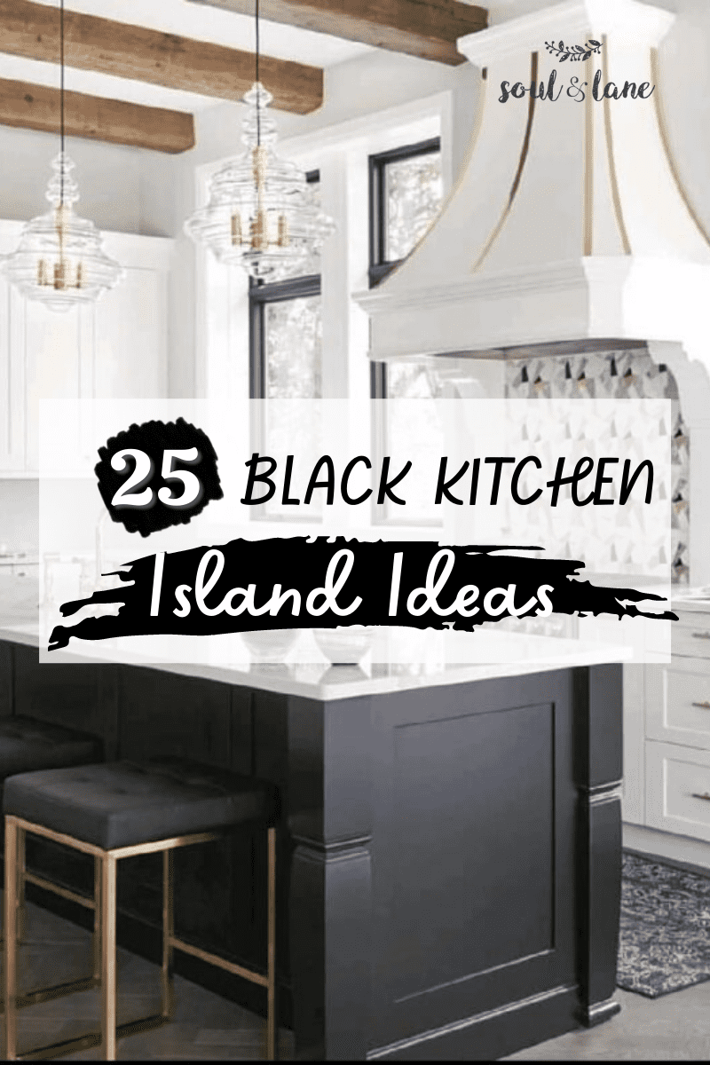 White Kitchen Black Island Home Design Ideas