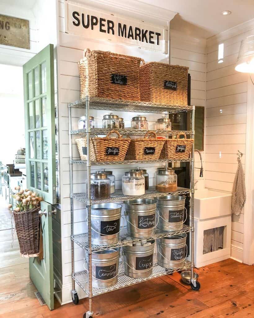 16 Ideas How to Make Your Open Pantry Look Good