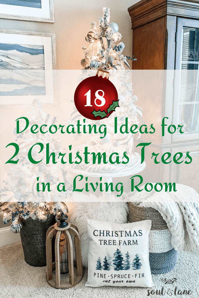 18 Decorating Ideas for Two Christmas Trees in Living Room Bursting