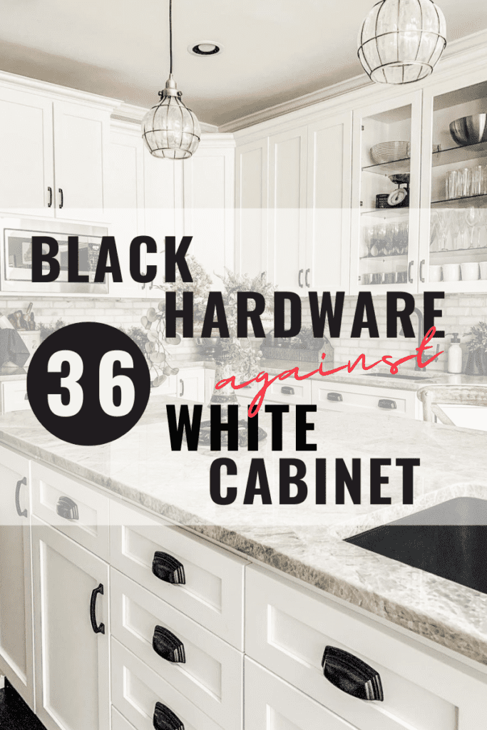 Black Hardware Against White Cabinet Ideas