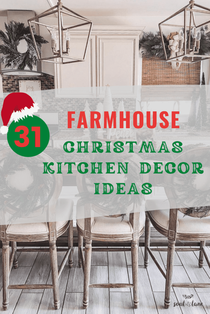Farmhouse Christmas Kitchen Décor Ideas