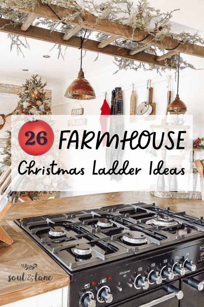 Christmas ladder decor ideas
