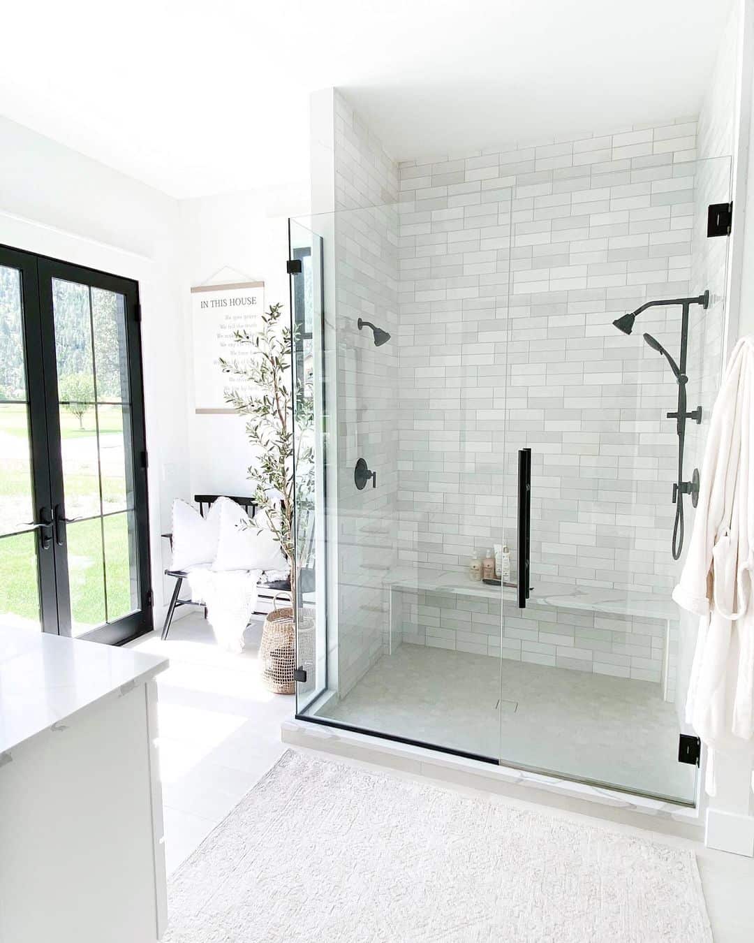 white bathroom floor tiles texture