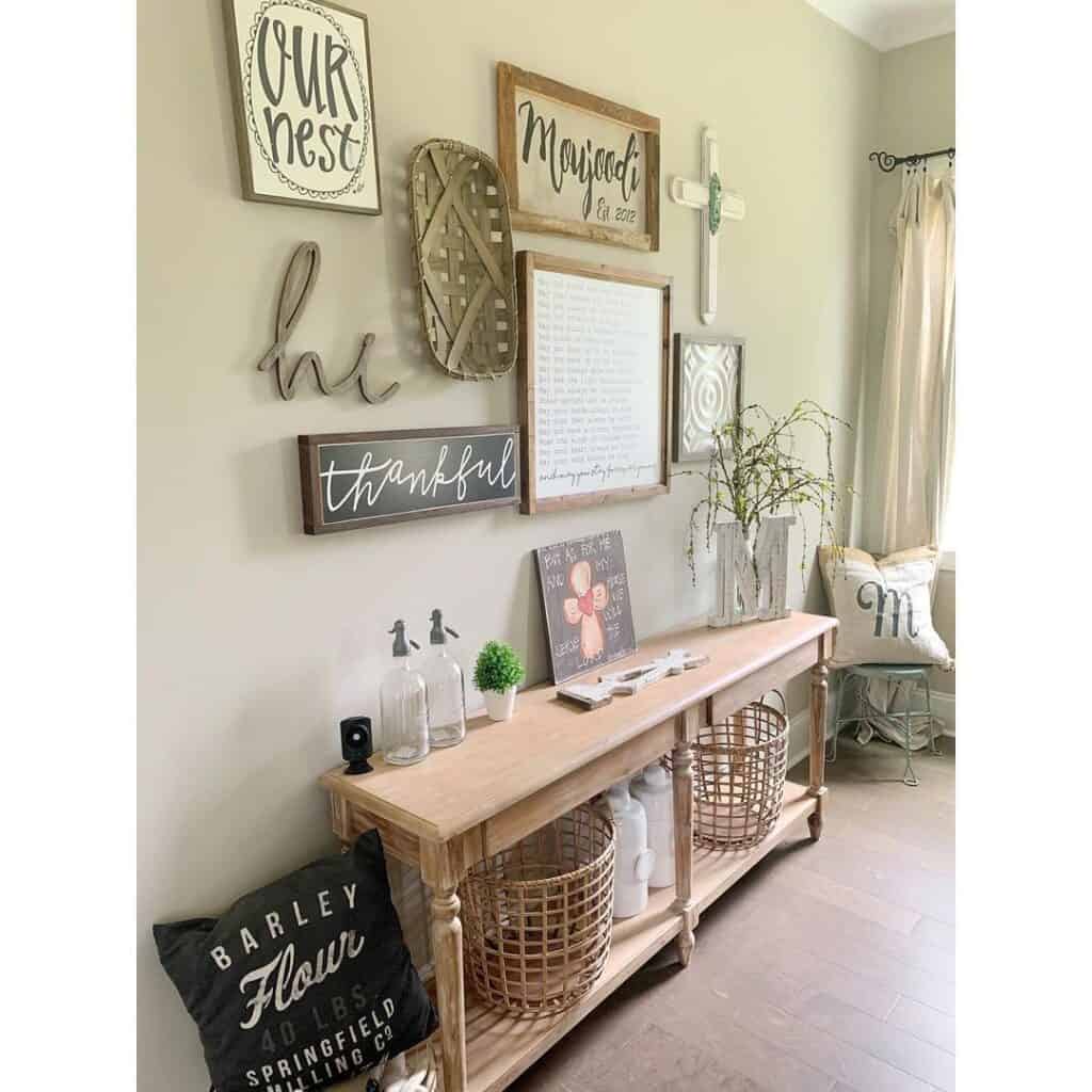 What Do You Hang Above a Console Table?