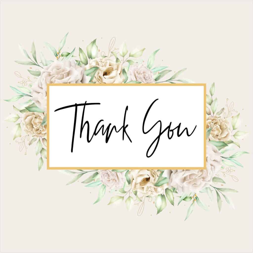 Free Printable Thank You Cards