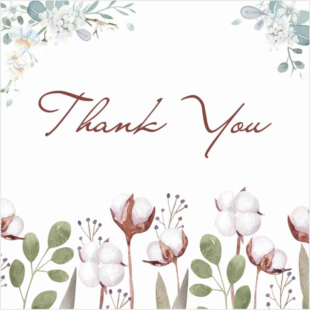 Free Printable Thank You Cards