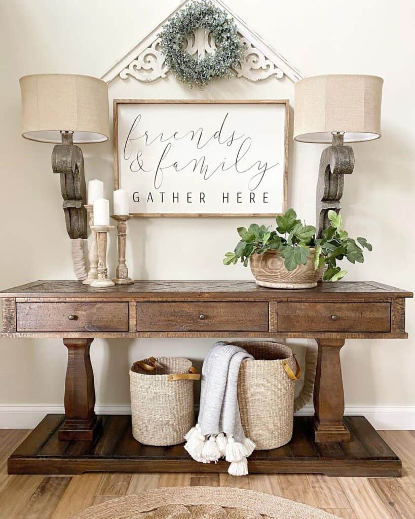 What Do You Hang Above a Console Table?