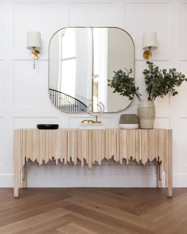 36 Mirrors Above Console Tables With Inspiring Compositions
