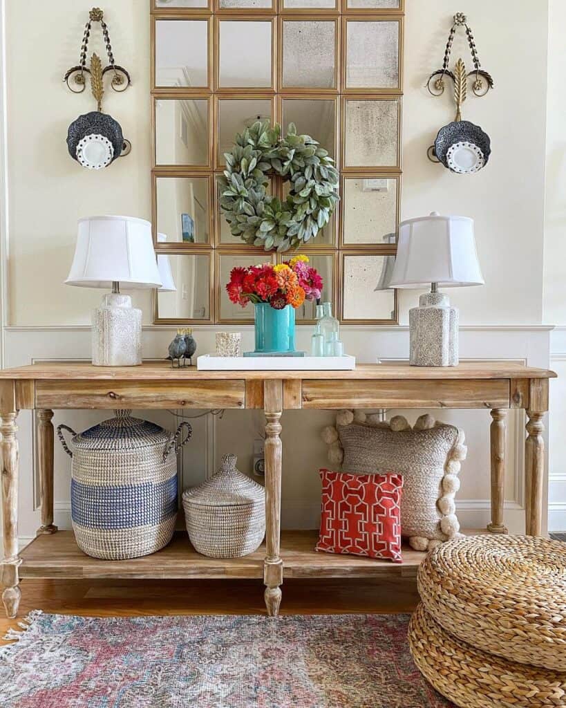 Mirrors Above Console Tables