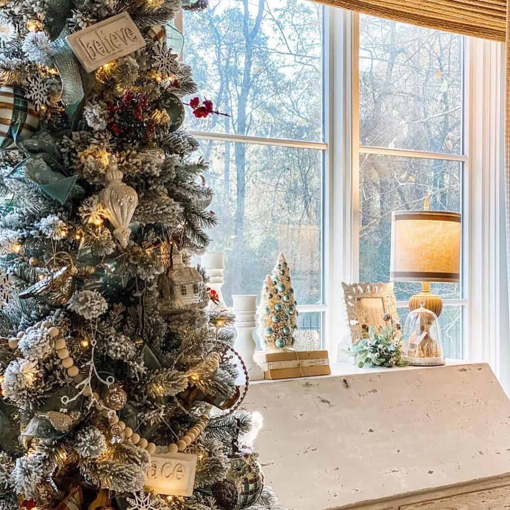 40x Rustic Pine Cones Acorns Baubles Christmas Accents Table Decor Ornaments 