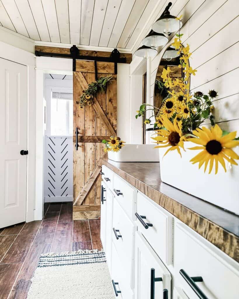 18 Bathroom Barn Door Ideas to Boost Your Bathroom’s Style