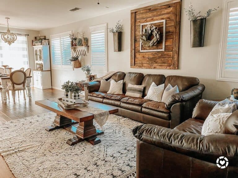 Farmhouse Living Room in Agreeable Gray