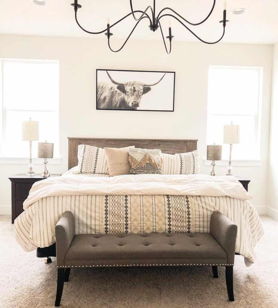 Farmhouse Bedroom Benches
