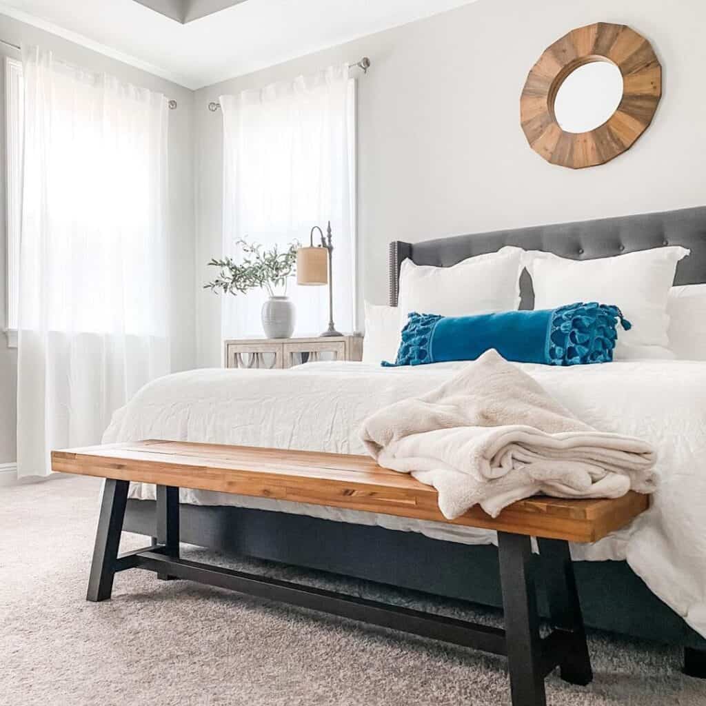 Farmhouse Bedroom Benches