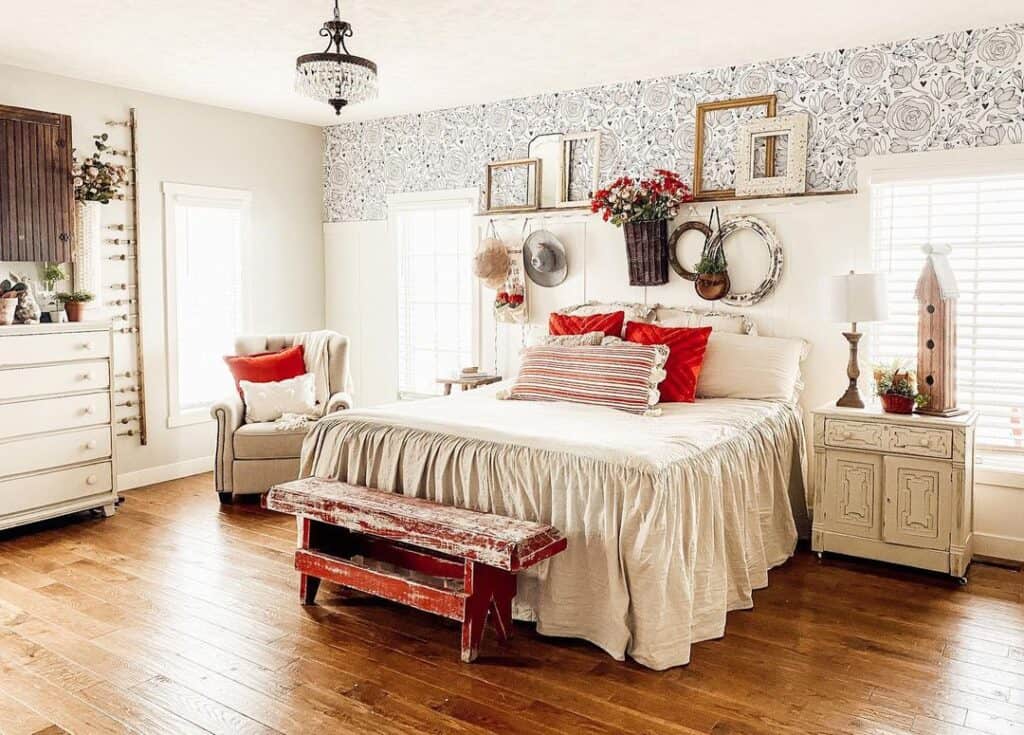 Farmhouse Bedroom Benches