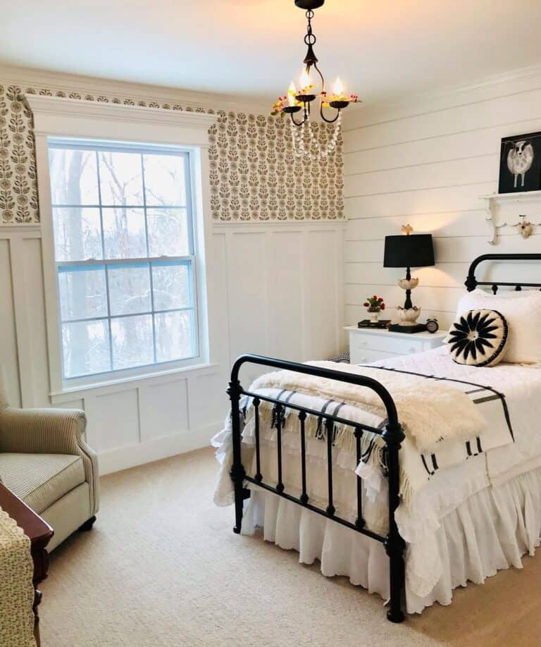 Adding Shiplap and Wallpaper to the Mix