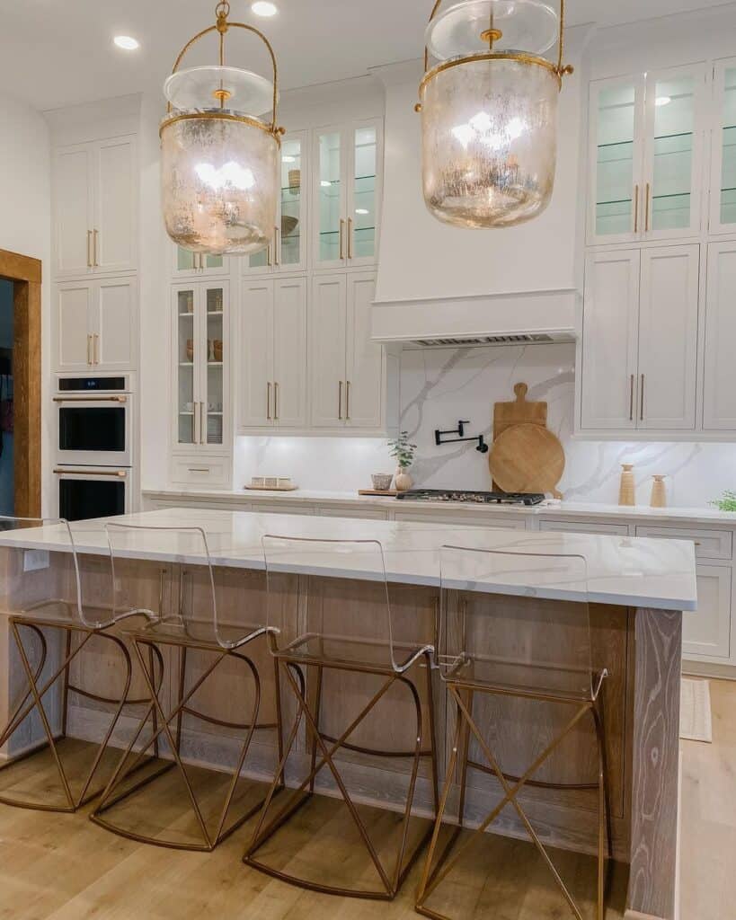 Clear Acrylic Kitchen Island Counter Stools