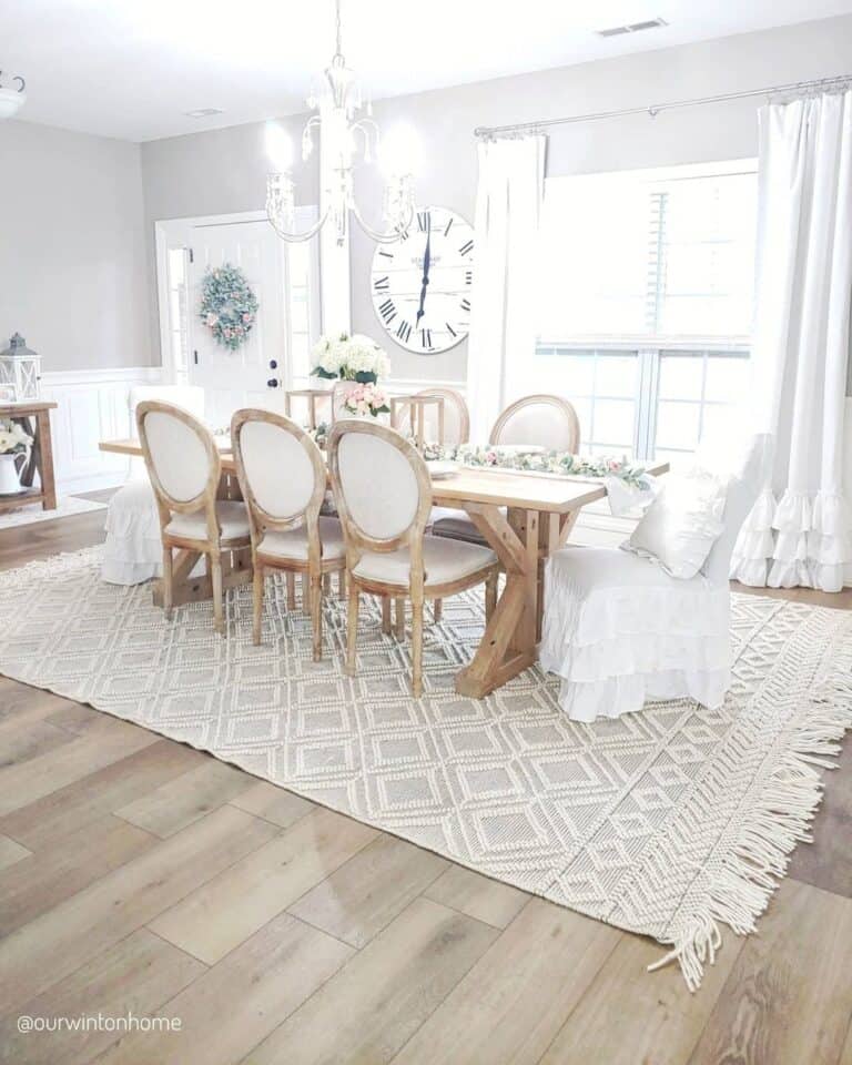 Dining Room in Agreeable Gray by Sherwin-Williams