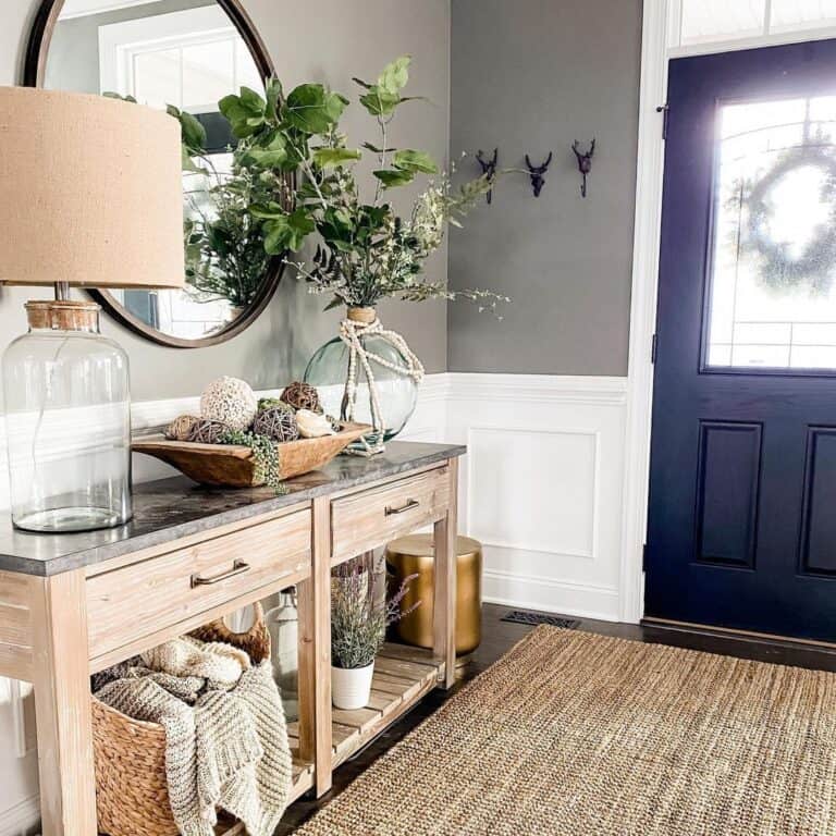 Glass and Rustic Textures