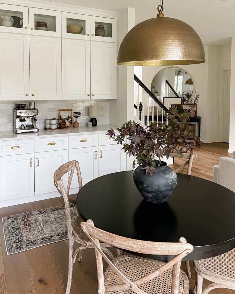 Hammered Brass Dome Pendant Light