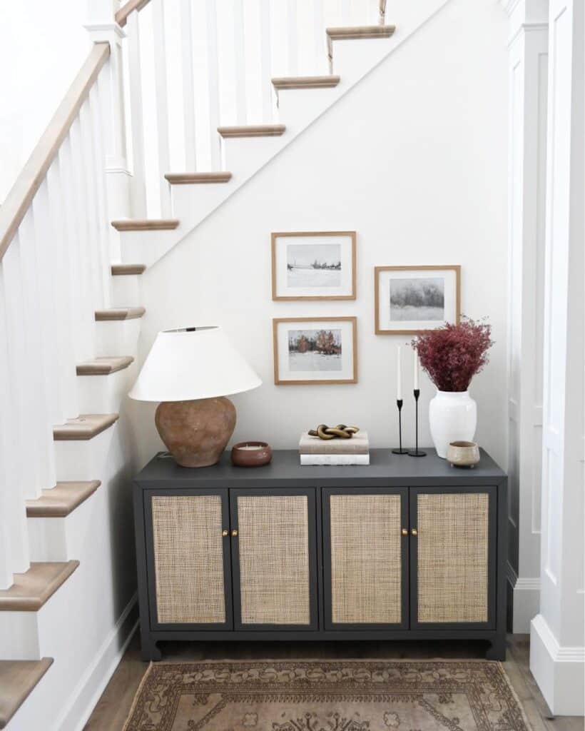 18 Under Stairs Console Table Ideas to Beautify this Tricky Space