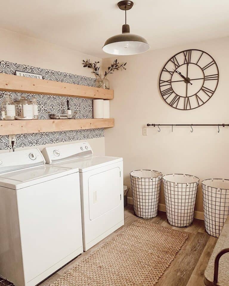 14 Laundry Room Wallpaper Ideas to Spruce Up the Drabness