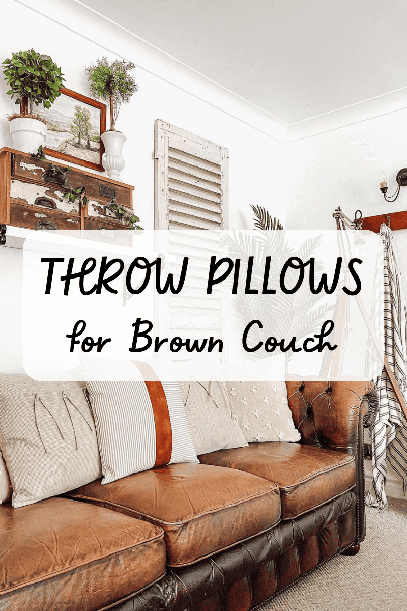 33 Throw Pillows For Brown Couch That Pop