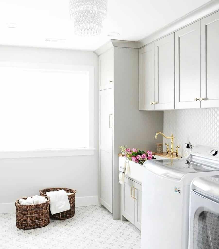 Transitional Style Laundry Room