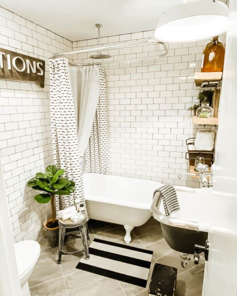 Accent the Subway Tile Pattern with Your Furnishings