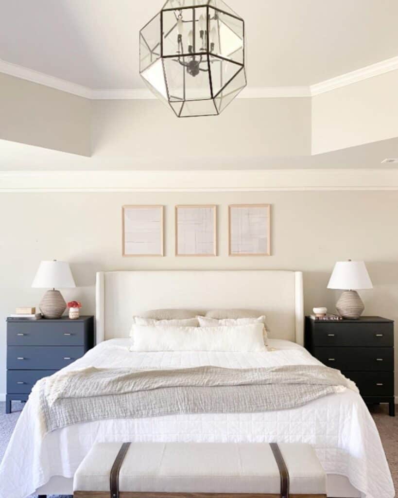 Beige and White Farmhouse Bedroom Lamps
