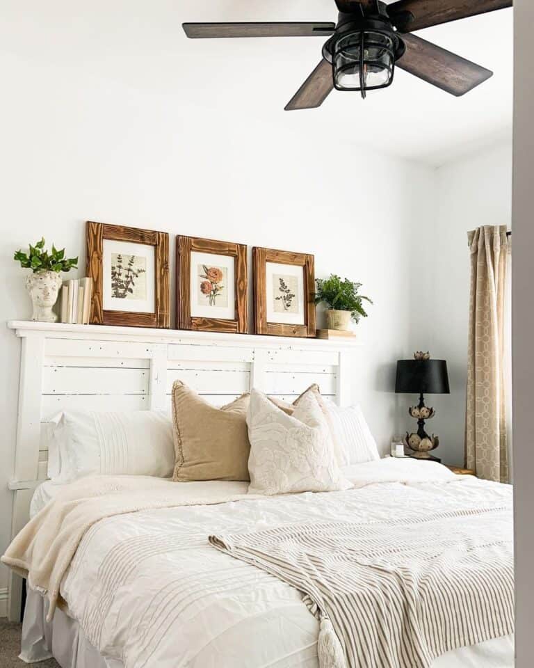 Black Bedroom Lamp with Black Shade