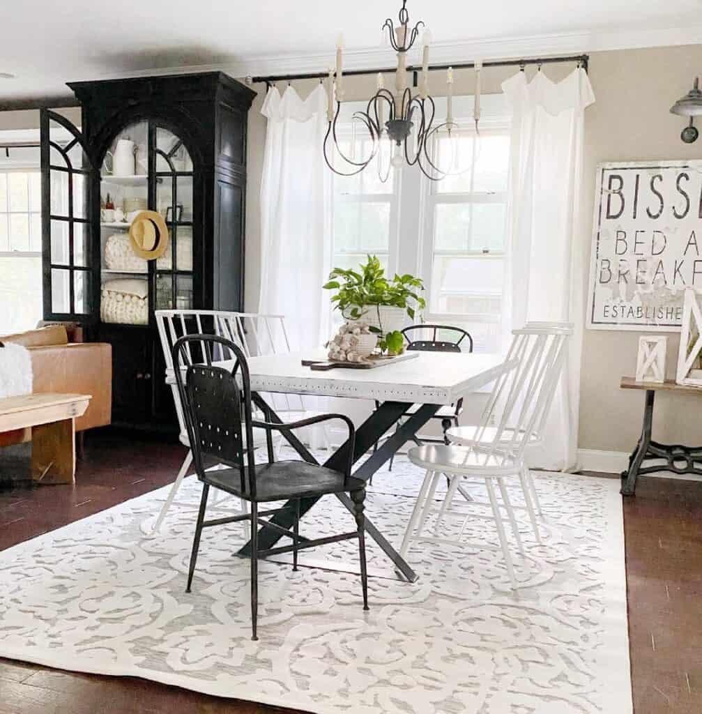 Different Black and White Dining Chairs