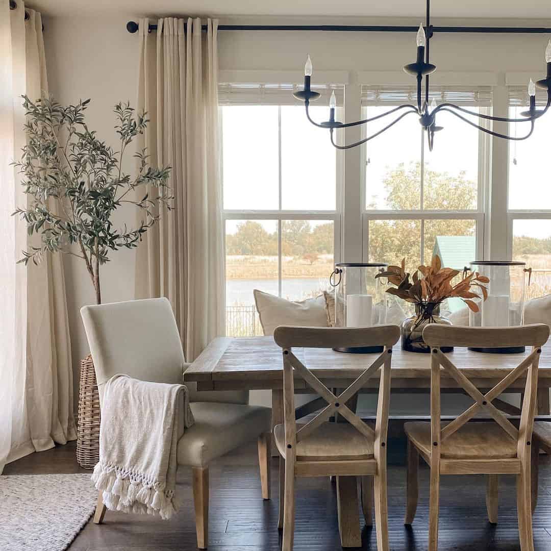 Dining Room Walls with White Windows - Soul & Lane