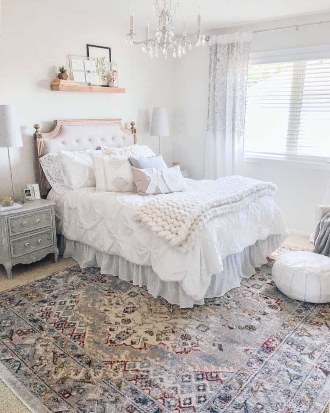 Farmhouse Bedroom with Light Gray Lamps - Soul & Lane
