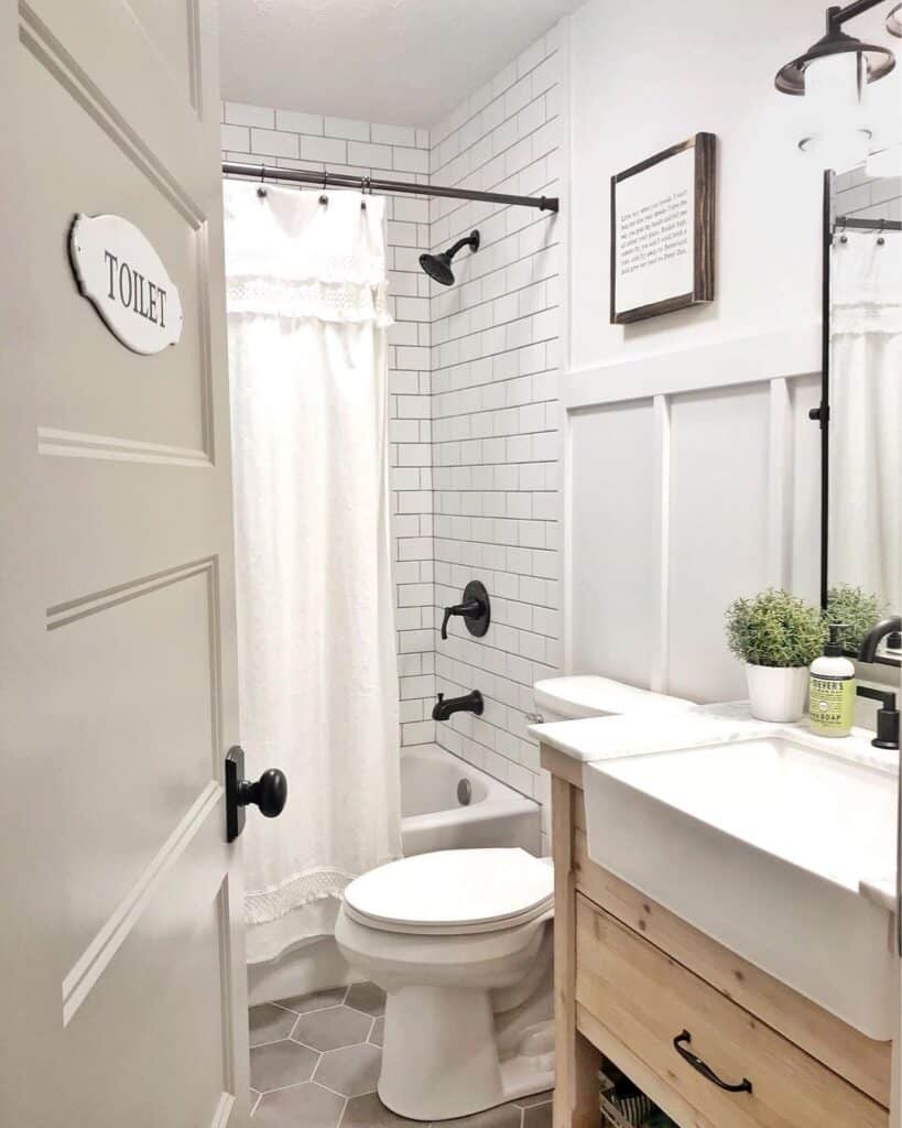 Tub and Shower Curtains for White Bathrooms