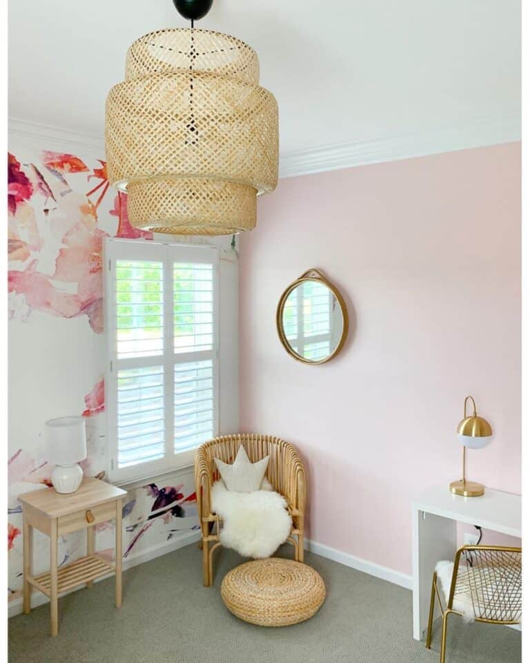 White and Brass Girls Bedroom Lamps
