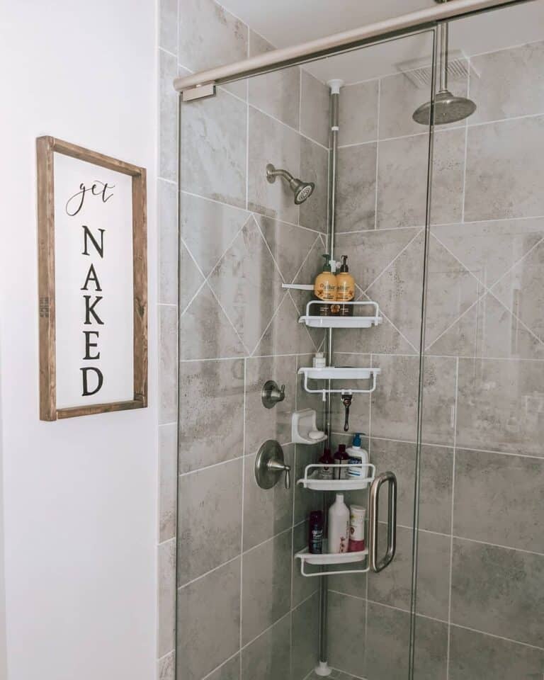 Nickel Rain Shower From Ceiling