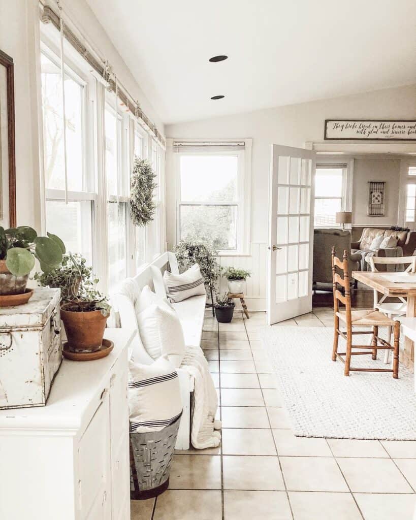 Dining Room with Ladder Back Dining Chair