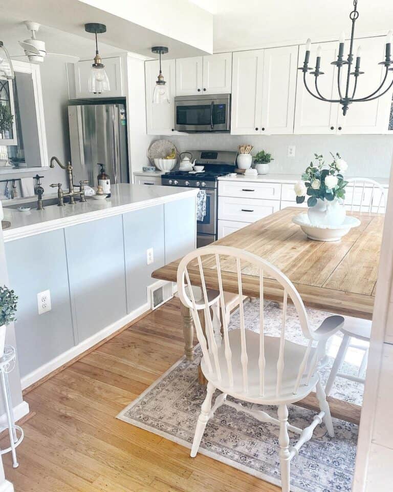 White Spindle Accent Chair Eat In Kitchen